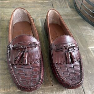 Giorgio Brutini Men\'s Woven Tassel Loafers Burgundy Leather Shoes 11 Giorgio Brutini Men main image 4